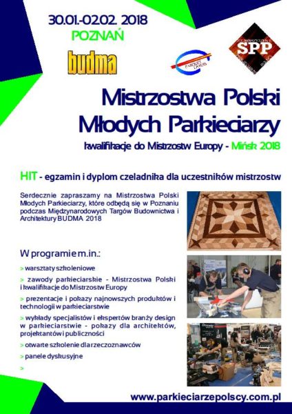 Mistrzostwa  młodych parkieciarzy – Poznań 2018 cykliniarze parkieciarze zdjecie